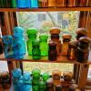Apothecary Jars in Blue, Green and Amber Glass, Modern-Style
