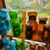 Apothecary Jars in Blue, Green and Amber Glass, Modern-Style - 4