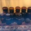 Apothecary Bottles Amber Glass With Ground Stoppers - 3