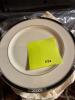 Lenox Hancock Platinum Dinner Plates and Salad Plates - 7