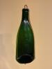 Decorative Ceramic Tile With Wooden Frame and Slumped Glass Wine Bottle Wall Hangings