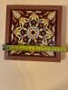 Decorative Ceramic Tile With Wooden Frame and Slumped Glass Wine Bottle Wall Hangings - 4