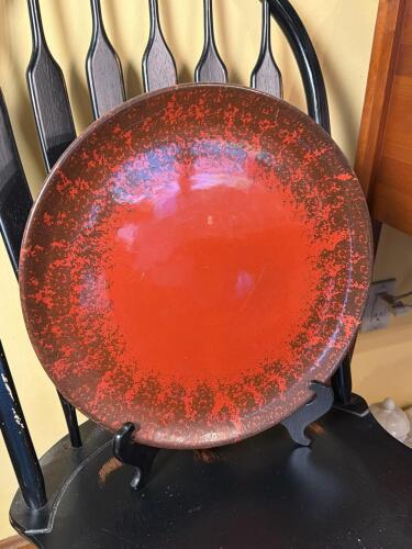 Italian Bellini Red and Black Art Bowl