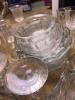 Assorted Clear Pressed Glass Tableware and Serveware Collection - 6