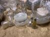 Assorted Clear Pressed Glass Tableware and Serveware Collection - 8