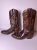 Frye Leather Western Cowboy Boots Brown Embroidered Size 9 - 2