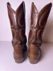 Frye Leather Western Cowboy Boots Brown Embroidered Size 9 - 5