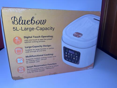 Bluebow Smart Rice Cooker 5L Large Capacity Digital Touch
