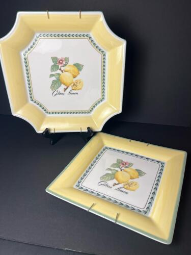 Villeroy & Boch Citrus Limon Fine China Square Plates