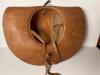 Leather Wide-Brimmed Hat in Western-Style - 4