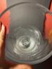 Large Clear Glass Pedestal Vase - 2
