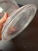 Large Clear Glass Pedestal Vase - 3