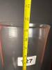 Large Clear Glass Pedestal Vase - 5