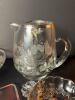 Silver Overlay Glass Tableware with Floral and Anniversary Motifs - 2