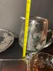 Silver Overlay Glass Tableware with Floral and Anniversary Motifs - 5