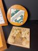 Decorative Ceramic Tile Trivets in Wooden Frames, Various Designs - 3