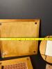 Decorative Ceramic Tile Trivets in Wooden Frames, Various Designs - 5