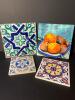 Assorted Hand Painted Ceramic Masterpiece Trivets, Italy