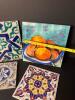 Assorted Hand Painted Ceramic Masterpiece Trivets, Italy - 4