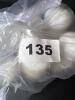 Milk Glass Apothecary Jars with Red Bands and Floral Motif - 6