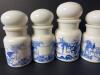 Belgium Blue Transferware Apothecary Jars - 3
