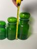 Green Glass Apothecary Jars with Stoppers - 4