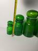 Green Glass Apothecary Jars with Stoppers - 5