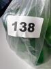 Green Glass Apothecary Jars with Stoppers - 7
