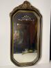Victorian-Style Wall Mirror With Etched Glass and Gilt Frame