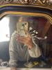 Victorian-Style Wall Mirror With Etched Glass and Gilt Frame - 2