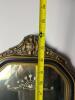 Victorian-Style Wall Mirror With Etched Glass and Gilt Frame - 5