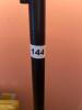 Torchiere Black Metal and Marble Style Base Floor Lamp - 5