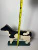 Hand-Painted Wooden Cow Figurine - 4