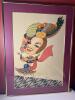 Framed Caricature Art Print of Carmen Miranda by Luiz 32" x 24" - 2