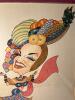 Framed Caricature Art Print of Carmen Miranda by Luiz 32" x 24" - 3