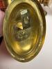 Pair of Brass Wall Sconces with Glass Hurricanes - 5