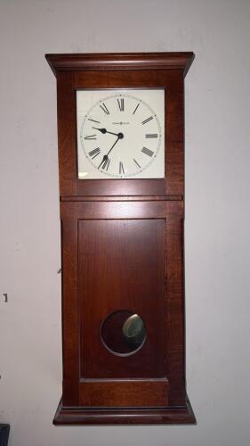 Howard Miller Model 613-666 Wall Clock, Cherry Finish