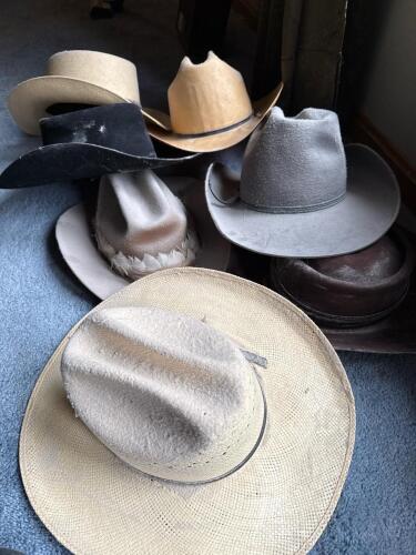 Assorted Western Cowboy Hats Stetson, Bailey, American Hat Co.