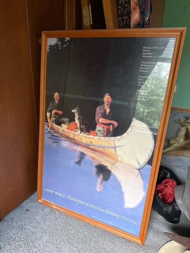 Framed Exhibition Poster, Masterpieces of American Painting 1760&ndash;1910
