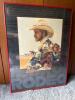 Framed Rodeo Poster by Paul Van Buren, 1983