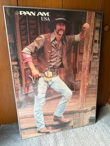 Pan Am USA Knott's Berry Farm Cowboy Poster