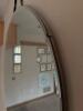 Round Hanging Mirror with Rope Edge and Backer - 3