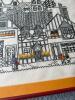 Framed Village Street Scene Embroidery in Folk-Art Style - 4