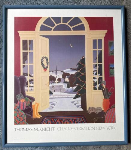 Thomas McKnight Framed Christmas Eve Art Poster