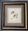 Framed Chinese-Style Silk Embroidery Panels with Birds and Flowers - 3