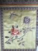 Framed Chinese-Style Silk Embroidery Panels with Birds and Flowers - 5