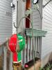 Metal Hot Air Balloon Garden Ornament on Decorative Rabbit Shepherd's Hook - 4
