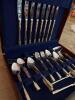 Wallace 18/10 Stainless Flatware Set with Gold Accents - 4