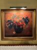 Reproduction Paul Gauguin "A Vase of Flowers", with Brass Light
