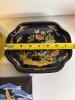 Japanese-Style Metal Serving Trays and Fish Chopstick Rests - 2